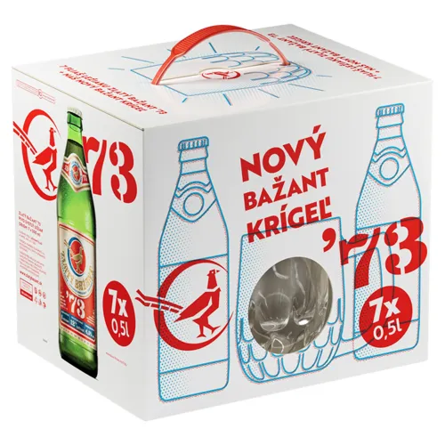 Zlatý Bažant '73 pivo svetlý ležiak 7 x