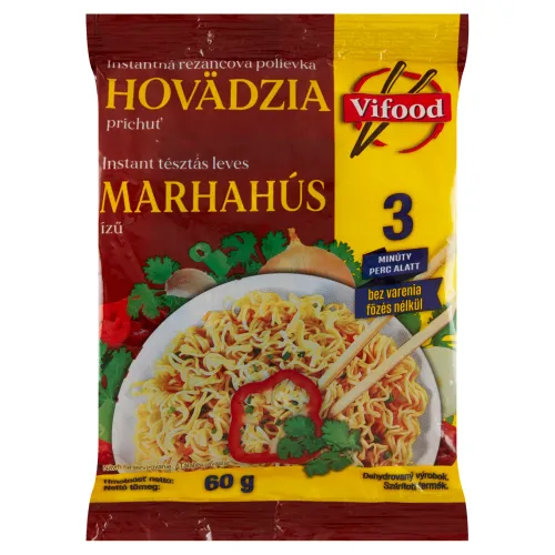 Vifood Instantná rezancová polievka hovädzia príchuť