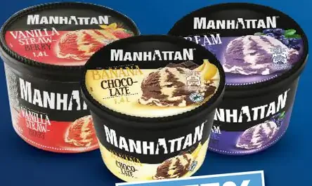 Manhattan mrazený krém rôzne druhy