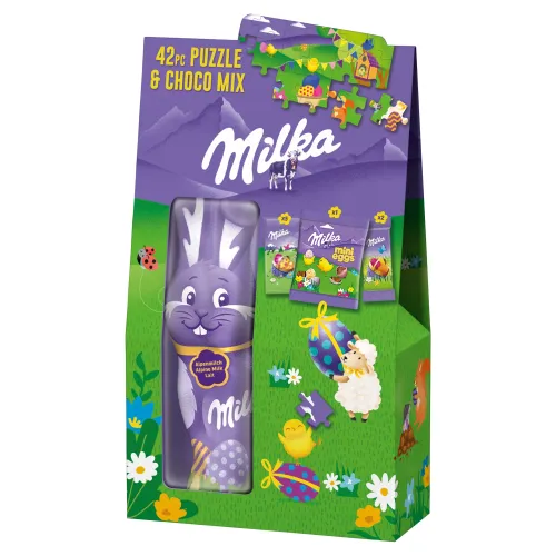 Milka Čokoládový balíček s puzzle hrou