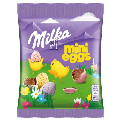 Milka Mini vajíčka v cukrovej poleve, mliečna čokoláda