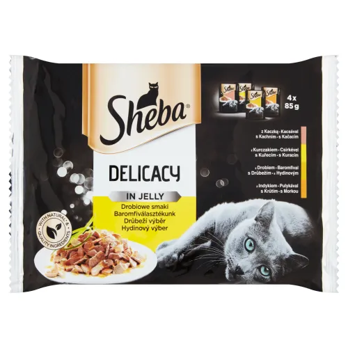 Sheba Delicacy in Jelly Hydinový výber 4 x(340 g)