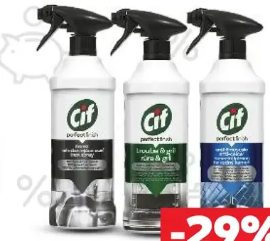 Cif čistiaci prostriedok rôzne druhy