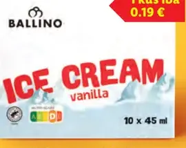 Ballino Severáček mrazený krém vanilka rôzne druhy