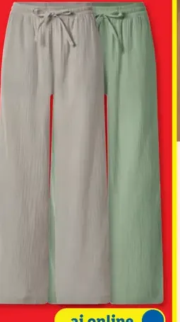 Esmara Mušelínové nohavice