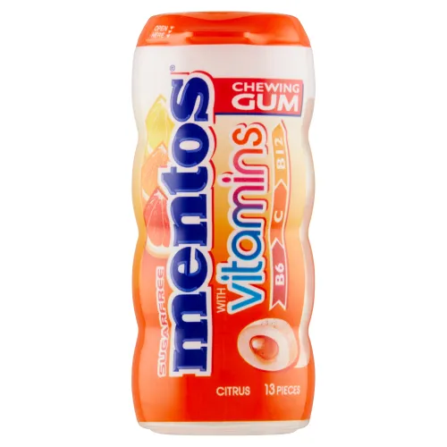 Mentos Dražovaná žuvačka s tekutou náplňou s citrusovou príchuťou