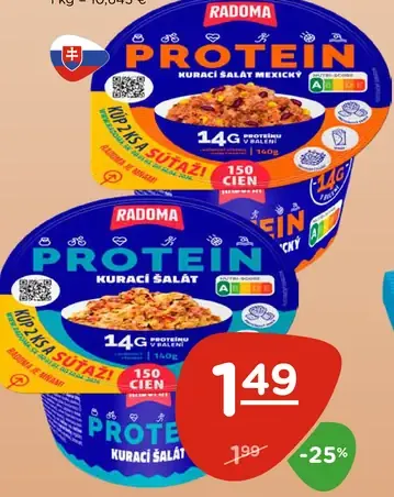 Proteín kurací šalát