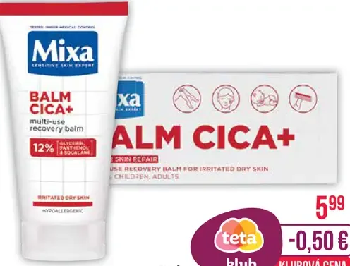 Mixa Cica+ regeneračný balzam