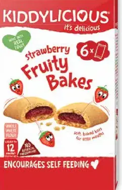 Kiddylicious Strawberry Fruity Bakes koláčiky