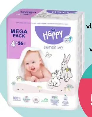 Happy vlhčené obrúsky vybrané druhy