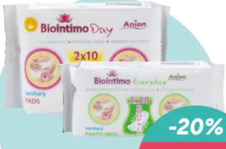 Biointimo Anion hygienické vložky Ultra Day