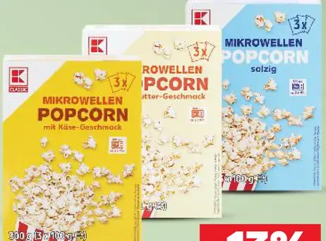 K-Classic mikrovlnný popcorn slaný