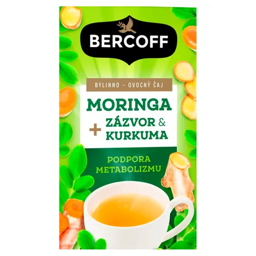Bercoff Moringa zázvor & kurkuma bylinno-ovocný čaj 16 x(24 g)