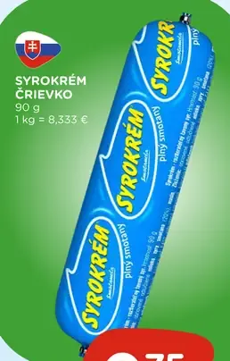 Syrokrém črievko tavený syr