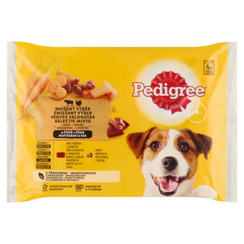 Pedigree Zmiešaný výber s mrkvou v šťave 4 x(400 g)