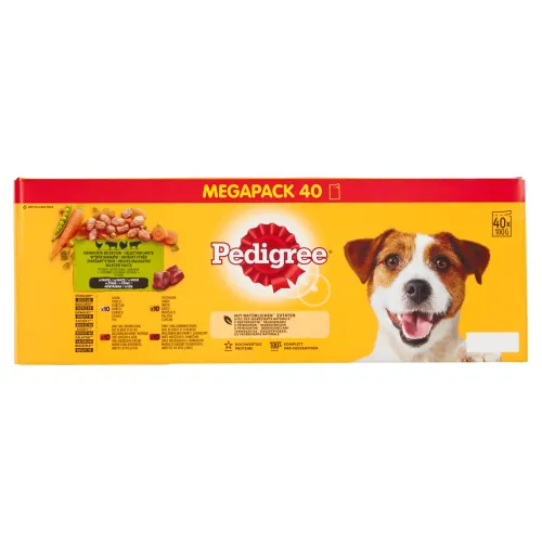 Pedigree Zmiešaný výber so zeleninou v šťave 40 x(4 kg)