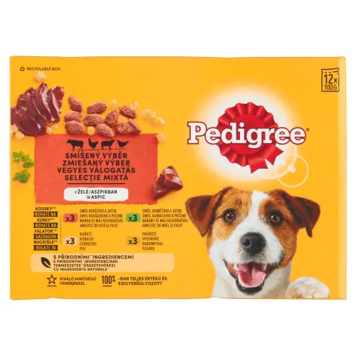 Pedigree Zmiešaný výber v želé 12 x(1,2 kg)