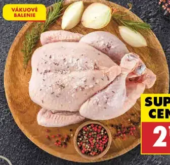 Krajina mäsa kurča bez drobov trieda A