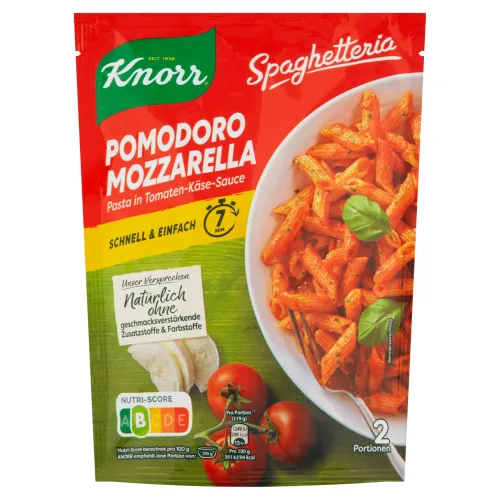 Knorr Cestoviny s paradajkovou omáčkou a mozzarellou
