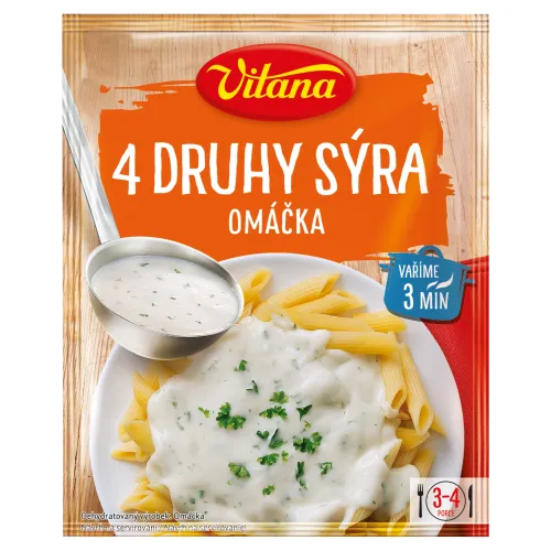 Vitana 4 druhy syra omáčka