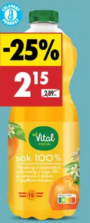 Vital Fresh pomarančová šťava 100%