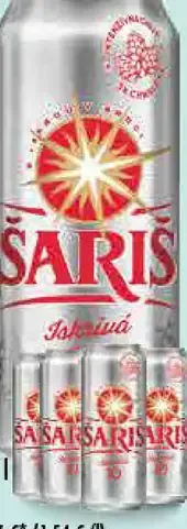 Pivo Šariš 10° plechovka