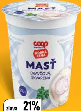 Coop Jednota Bravčová masť DOBRÁ CENA