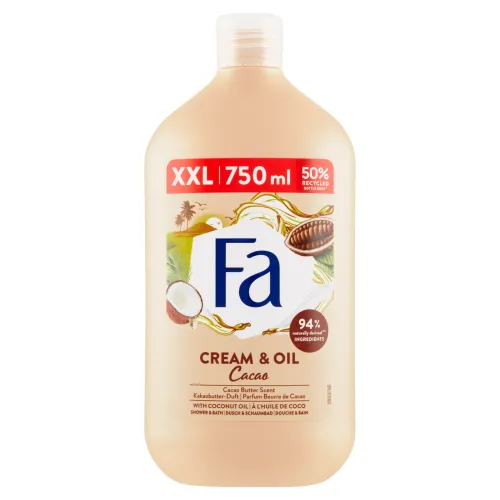 Fa Cream & Oil Cacao sprchovací gél a pena do kúpeľa 2v