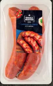 Tesco Grill Master údená klobása 91 % mäsa