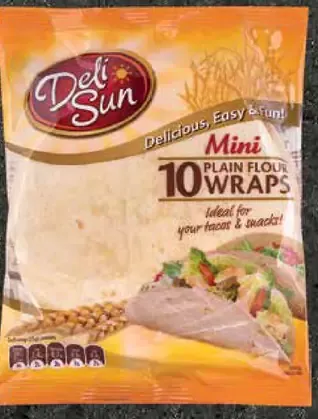 Deli Sun Mini Plain Flour Wraps