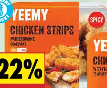 Yeemy kuracie filety pikantné v tempure / kuracie nuggetky v tempure