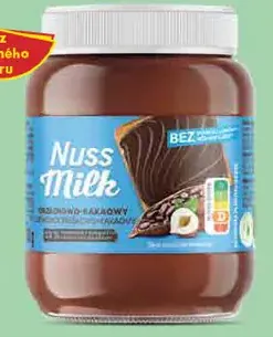 Nussmilk nátierka lieskovoorieškovo-kakaová bez pridaného cukru