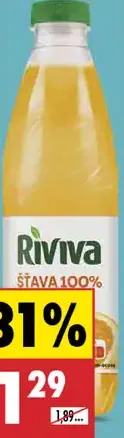 Riviva pomarančová šťava 100 %