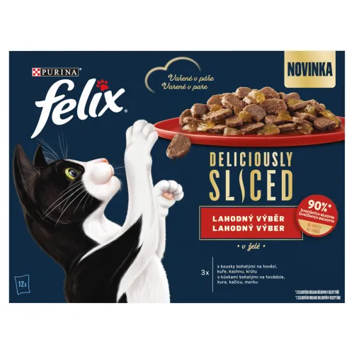 FELIX Deliciously Sliced lahodný výber v želé 12 x