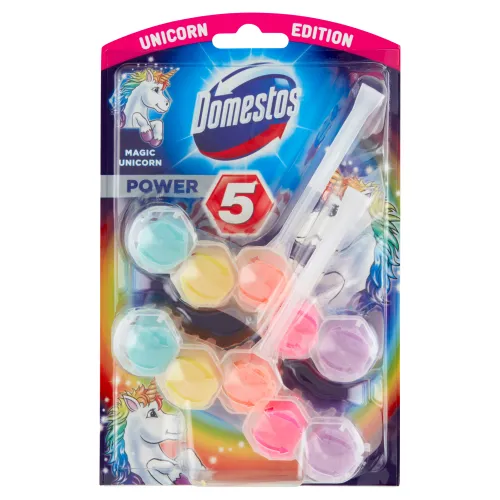 Domestos Power 5 Magic Unicorn tuhý WC blok 2 x