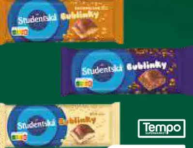 Študentská pečať bublinky čokoláda