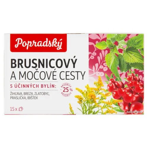 Popradský Brusnicový a močové cesty bylinný čaj