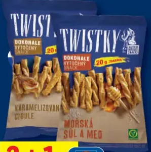 Twistky tyčinky slané snacky
