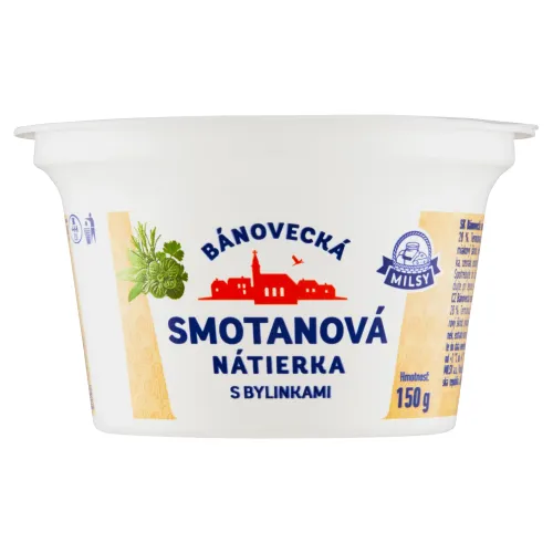 Milsy Bánovecká smotanová nátierka s bylinkami