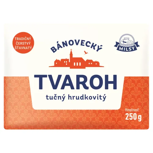 Milsy Bánovecký tvaroh tučný hrudkovitý