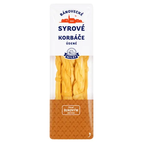 Milsy Syrové korbáče údené