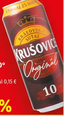 Krušovice Original 10° plechovka
