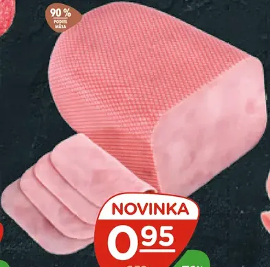 Kostelecké uzeniny šunka najvyššej kvality hranatá