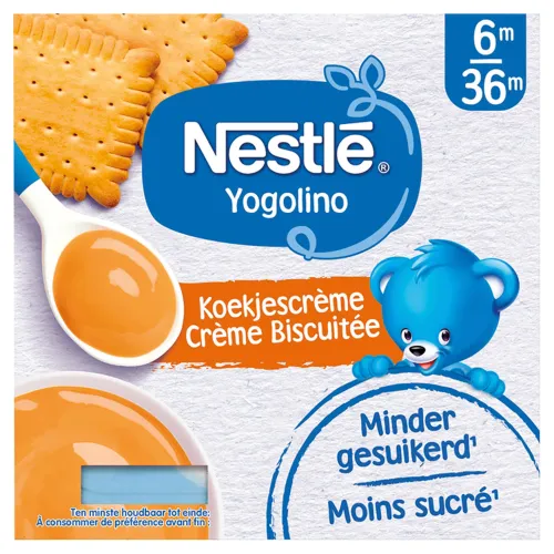 NESTLÉ YOGOLINO mliečny dezert so sušienkami 4 x