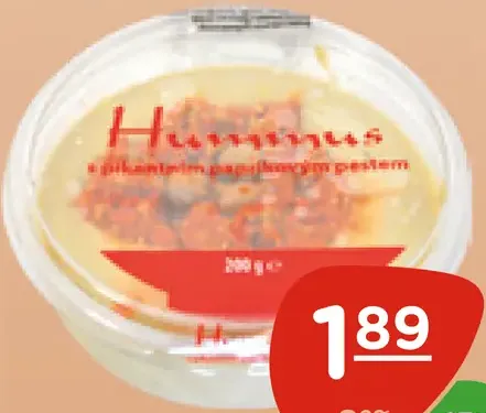 Hummus s pikantným pestom