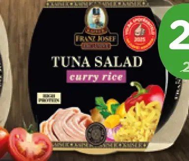 Franz Josef tuniakový šalát curry rice