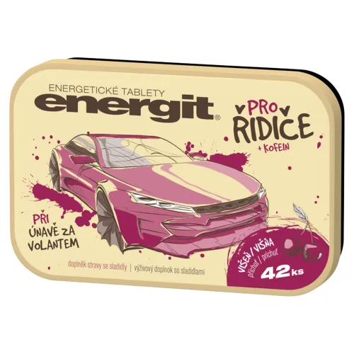 Energit Pre vodičov energetické tablety príchuť višňa