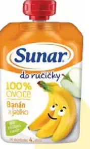 Sunar do ručičky 100 % ovocie banán a jablko