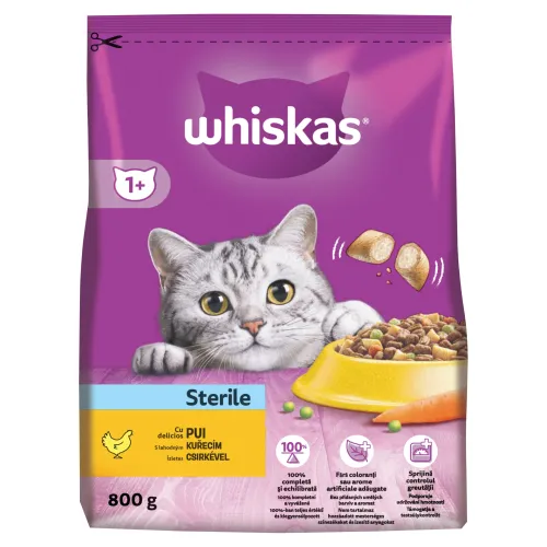 Whiskas Sterile 1+ s lahodným kuracím