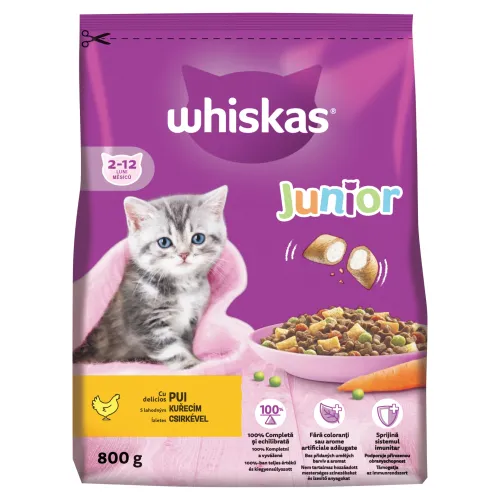 Whiskas Junior S lahodným kuracím